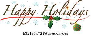 Happy Holidays Text Happy Holidays Text