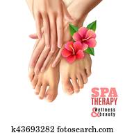 Pedicure Manicure Spa Salon Poster Pedicure Manicure Spa Salon Poster