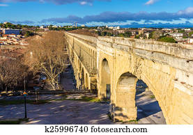 Saint Clement Aqueduct in Montpellier, France