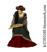 A Woman Reading a Book, 3d CG A Woman Reading a Book, 3d CG
