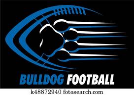 bulldogge, football bulldogge, football