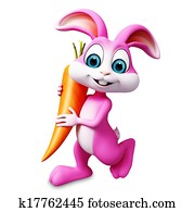 Bunny with carrot Bunny with carrot