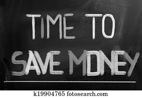 Time To Save Money Concept Time To Save Money Concept
