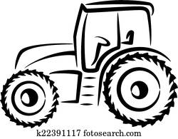 פשוט, דוגמה, עם, a, טרקטור