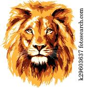 Big fiery lion Big fiery lion
