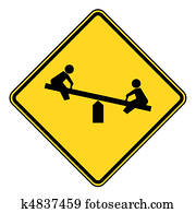 Children playground sign Children playground sign