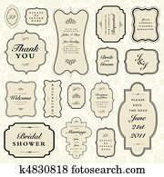 Vector Pastel Frame Set