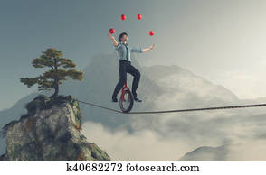 Young man as juggler Young man as juggler