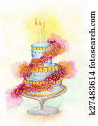 עוגה של חתונה, דוגמה