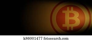 物理, bitcoin., 實際上, crypto, 貨幣, coin., blockchain, technology.