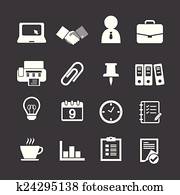 business & office icons business & office icons
