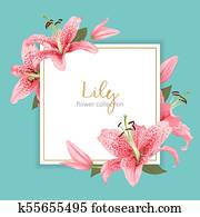 hochzeitskarten, mit, lilie, blumen hochzeitskarten, mit, lilie, blumen