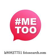 Metoo hashtag thursday throwback symbol. Vector stock illustration.