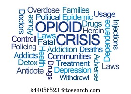 opioid, crisis, woord, wolk