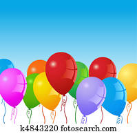 Party balloon background Party balloon background