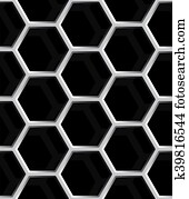 seamless, תקציר, יערה, רישות, רקע, -, hexagons.