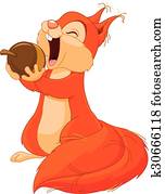 Squirrel Eats Nut Squirrel Eats Nut