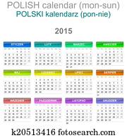 15 カレンダー 英語 ﾊﾞｰｼﾞｮﾝ 太陽 Main 坐らせる イラスト K Fotosearch