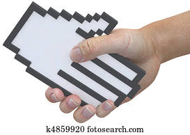 apretón de manos, pixel, cursor, tecnología, amistoso, usuario, sacudarir las manos