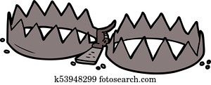 Bear Trap Vectors | Our Top 557 Bear Trap Clip Art | Fotosearch