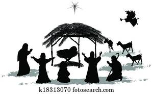 Nativity Silhouette Nativity Silhouette