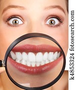 Woman teeth Woman teeth
