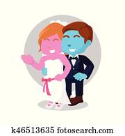 已結婚的夫婦, 擁抱