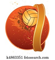 バレーボール シルエット ストックイメージ K Fotosearch