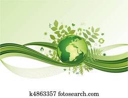 earth and environment icon,green ba