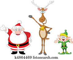 Santa rudolph elf Santa rudolph elf
