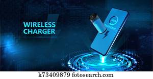 Wireless charging of the smartphone battery Wireless charging of the smartphone battery