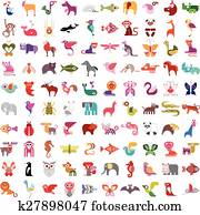 בעל חיים, איקון, קבע