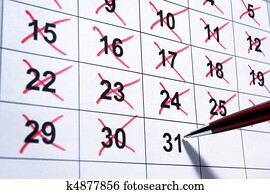 calendar closeup calendar closeup