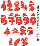 Christmas numbers Christmas numbers
