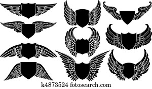 Shields with Wings Shields with Wings