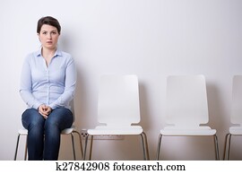 Waiting for a job interview