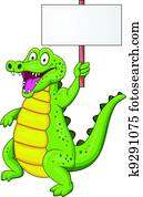 תנין, ציור היתולי