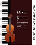 Cover for brochure with Piano with Cover for brochure with Piano with