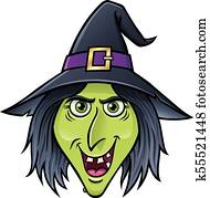 Halloween Witch Face Halloween Witch Face
