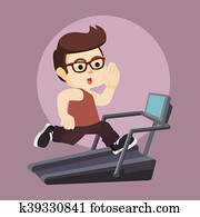 nerds running on a treadmill nerds running on a treadmill