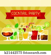party, einladung, mit, alkohol, getr?nke, und, cocktails. party, einladung, mit, alkohol, getr?nke, und, cocktails.