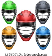Set of Lacrosse Helmets Set of Lacrosse Helmets