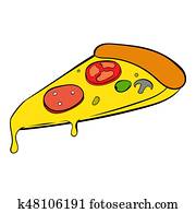ピザ トッピング イラスト K Fotosearch