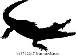Alligator Silhouette Alligator Silhouette