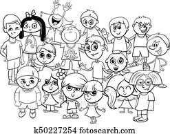 School teens group giving a hug Clip Art | k6002448 | Fotosearch