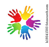 Hands logo vector Hands logo vector