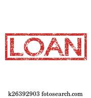 Stamp text LOAN