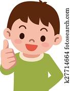 Thumbs up boy Thumbs up boy