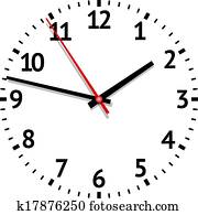 uhr, vektor uhr, vektor