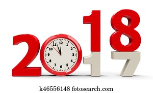 2017-2018 Clock dial 2017-2018 Clock dial